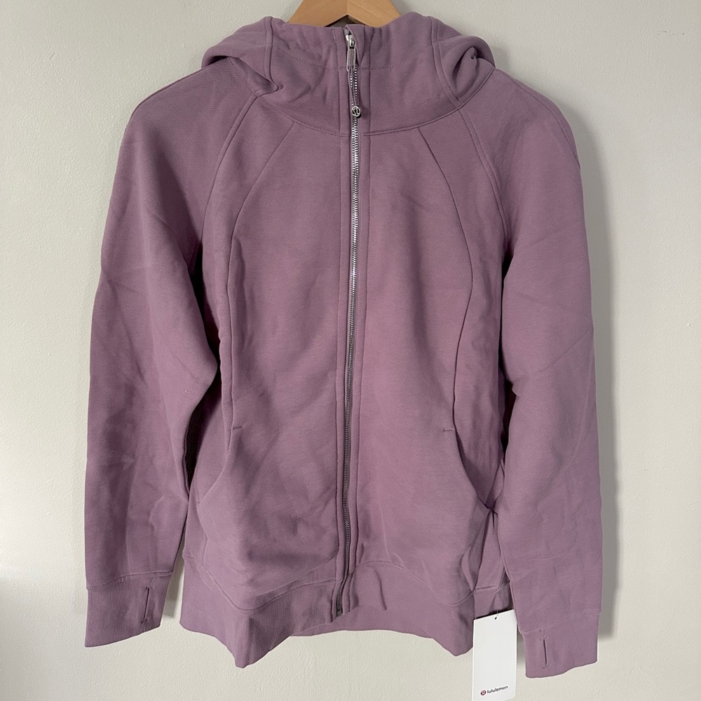 Lululemon Scuba full zip hoodie Lavender Lux NWT 14